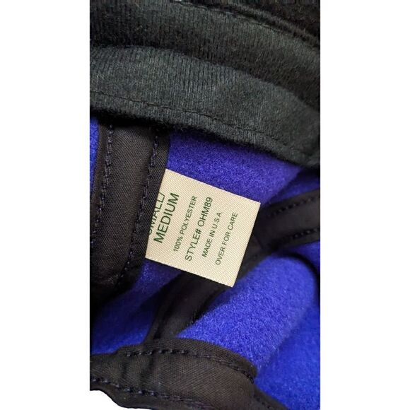 LL Bean Hat Blue Polartec Fleece Trapper Hat Cap Size Medium Vintage 90s USA‎ - Picture 4 of 5